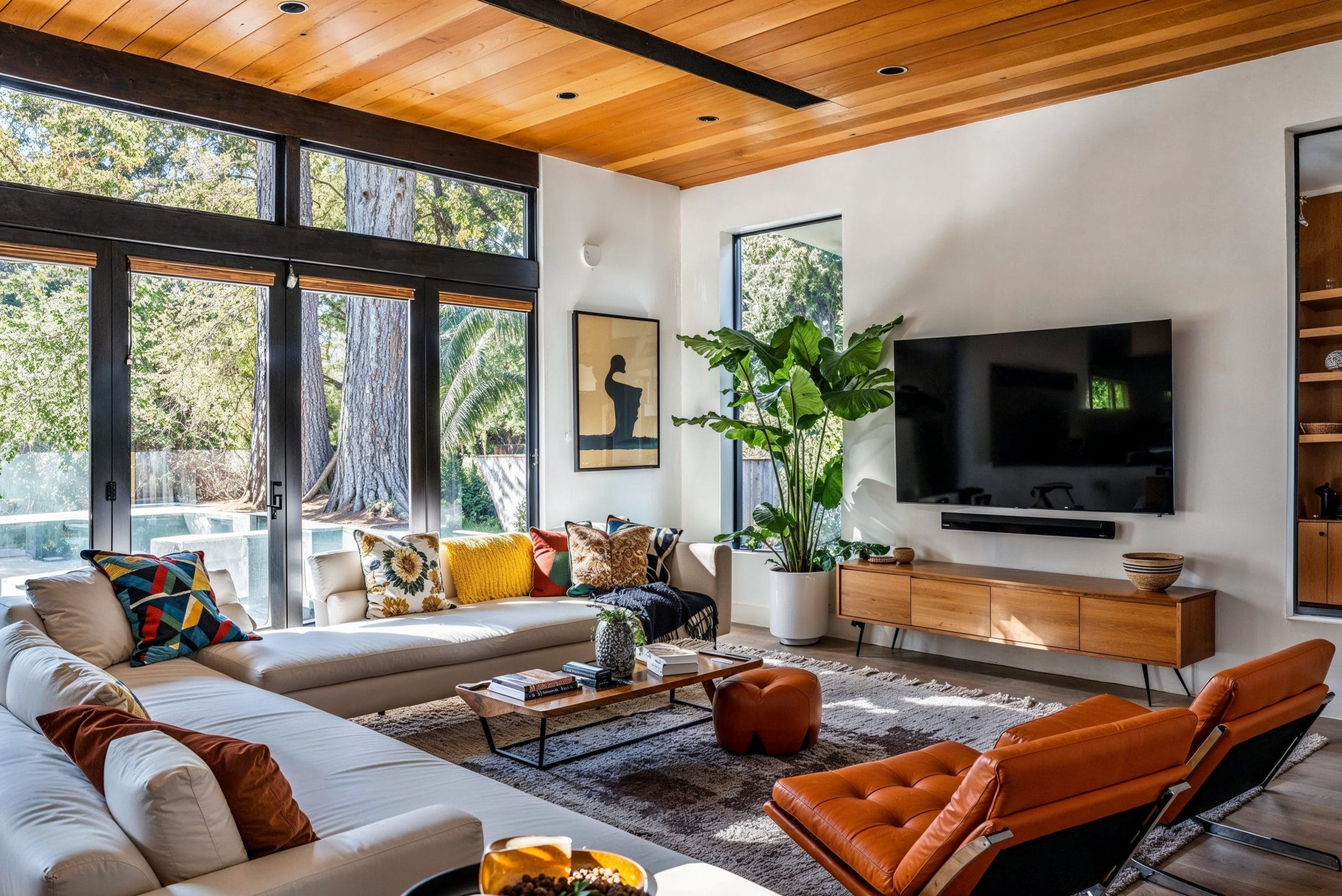 Mid-Century Modern Open Concept Interior Design